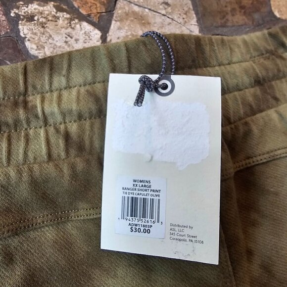 Alpine Design XXL Olive Green Tie-Dye Shorts - Picture 7 of 10